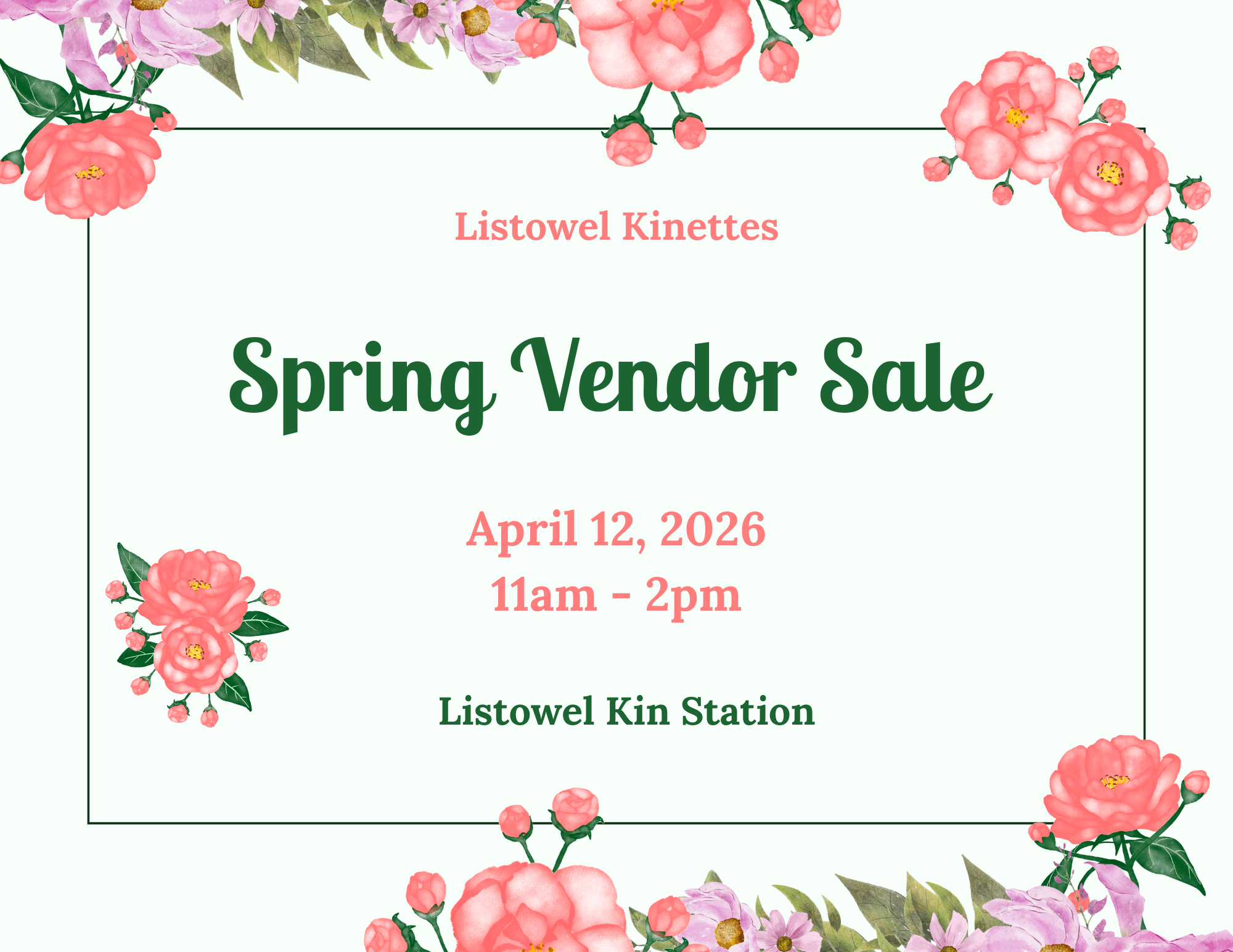 Kinette Spring Vendor Sale