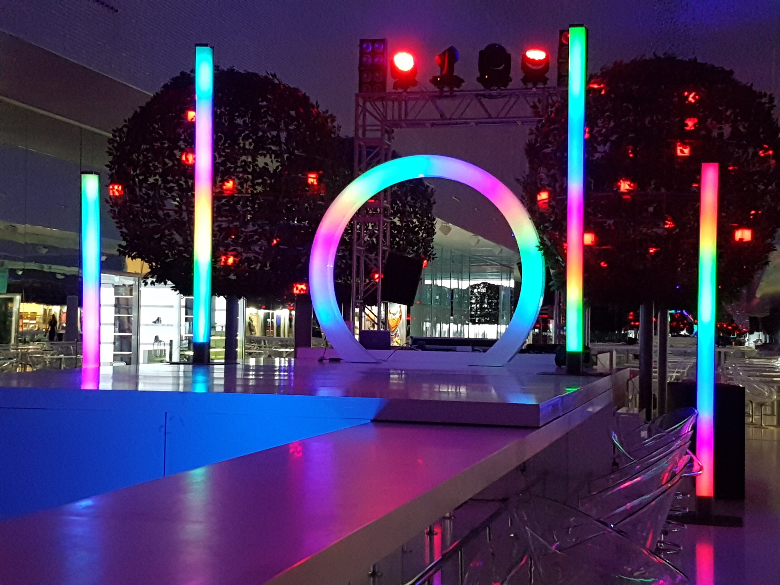 Octagonal Led Arch LED Lightup arch and tubes — SYNERGY EVENT GROUP