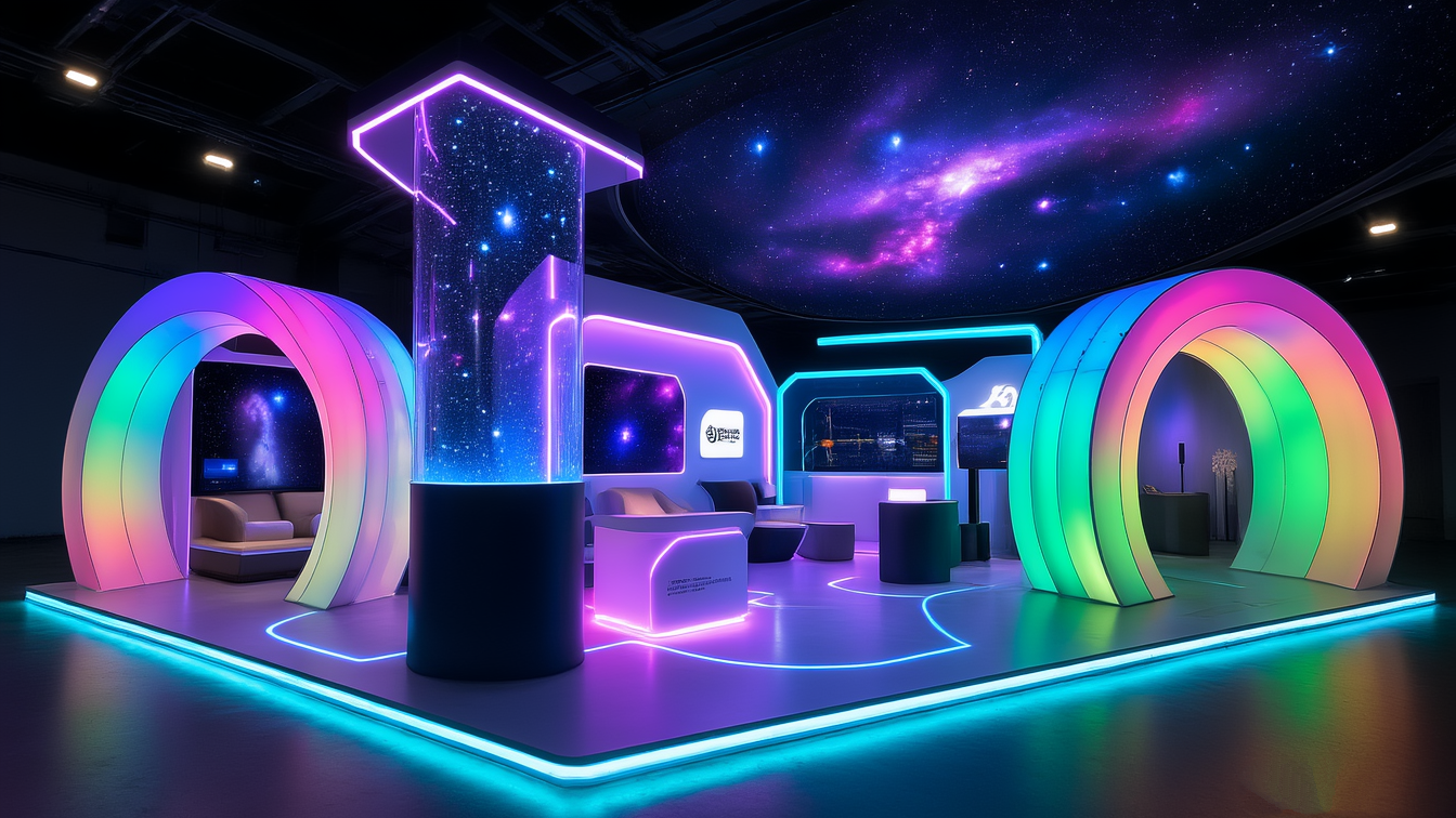 Space thema Tradeshow booth