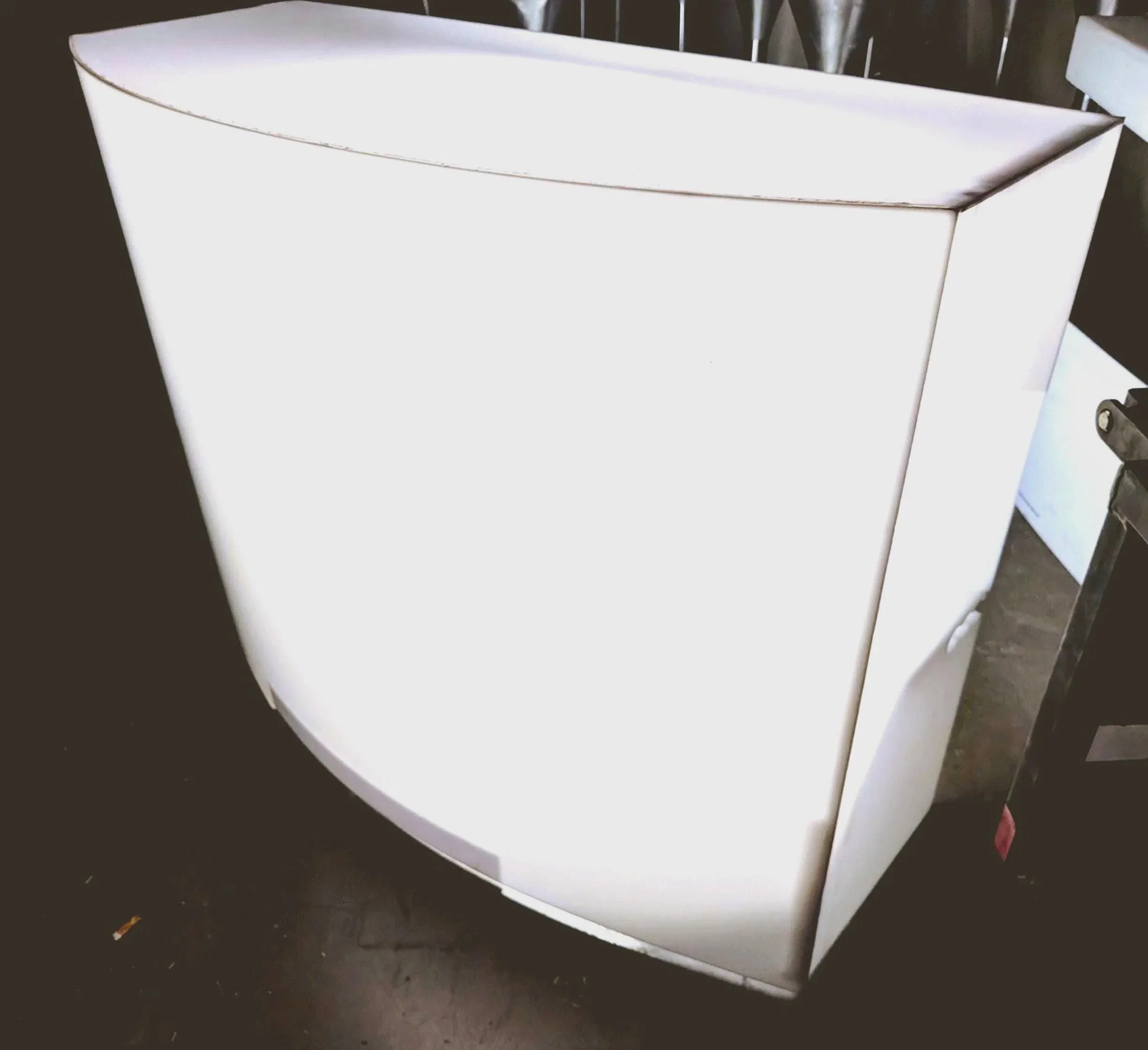 Modern LED Acrylic Reception Desk / Bar Counter | 4ft Backlit Display Table for Events, Exhibitions, Bars & Restaurants