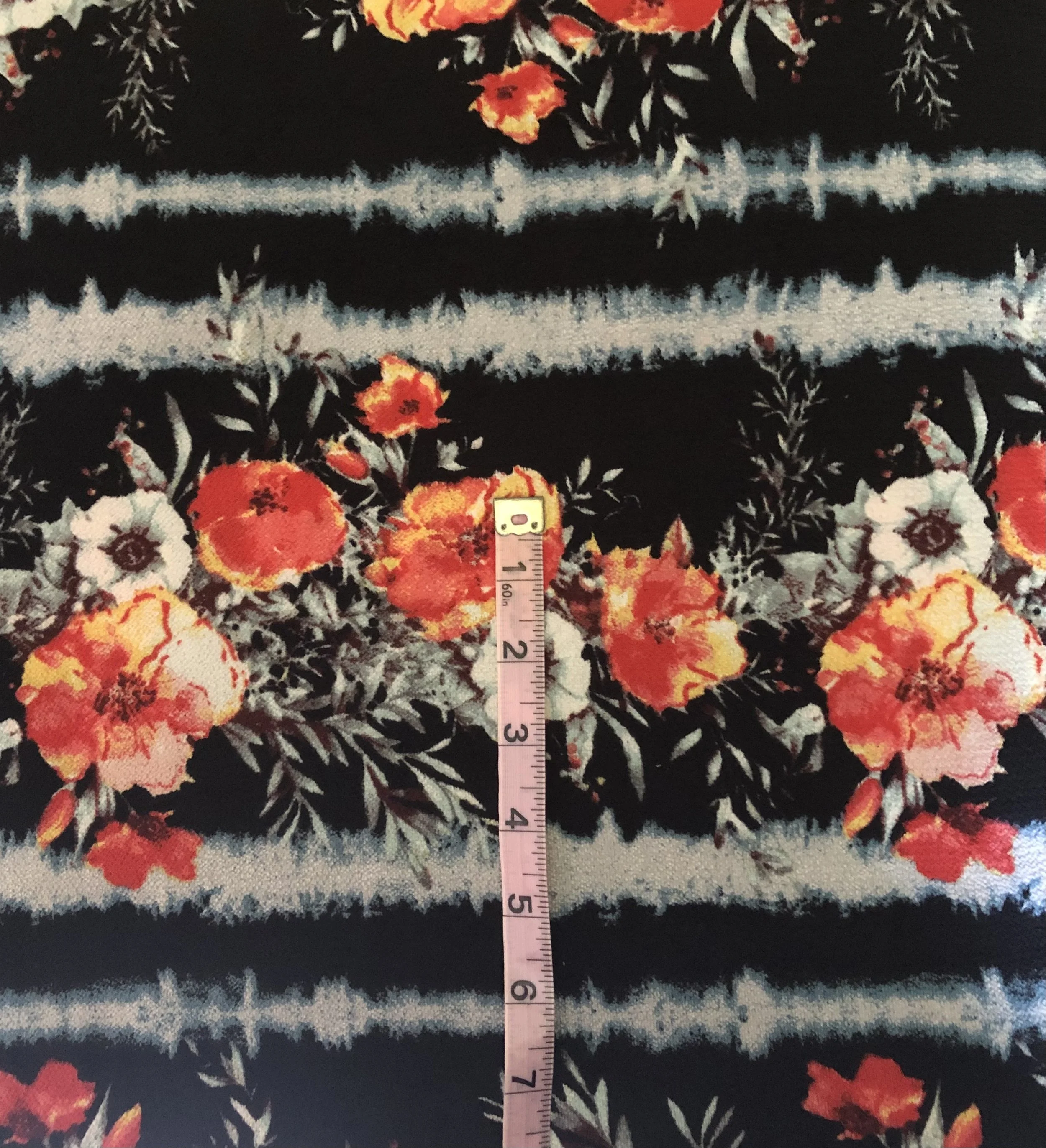 Acid Wash with Floral Design
