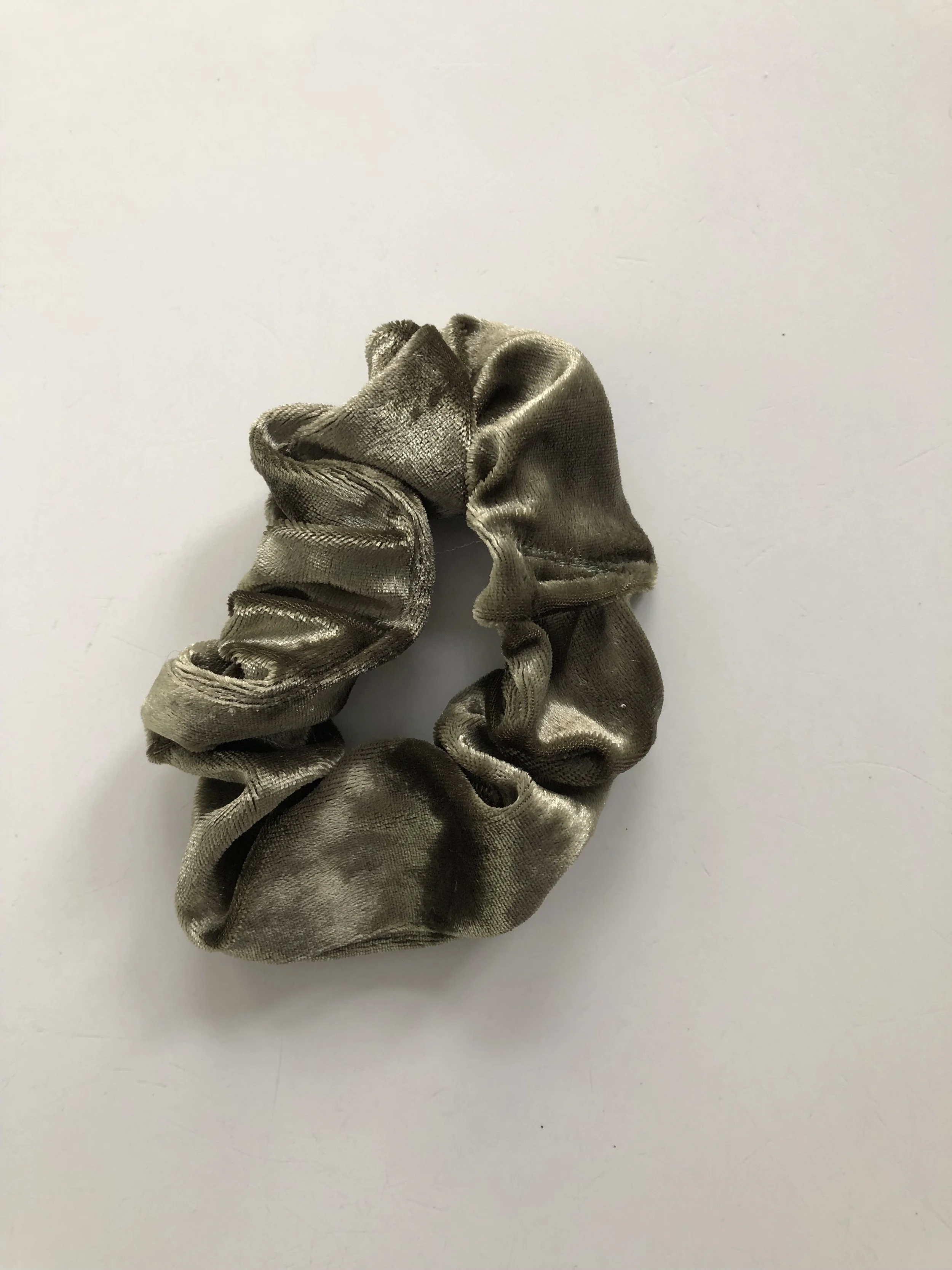 Light Green Velour Scrunchie