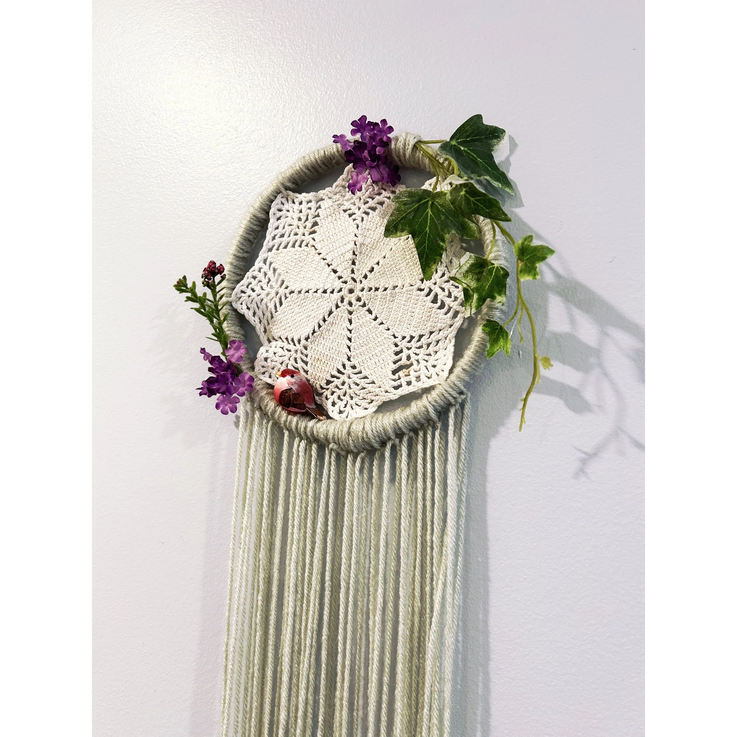 Small Mint Dream Catcher Closeup.JPG