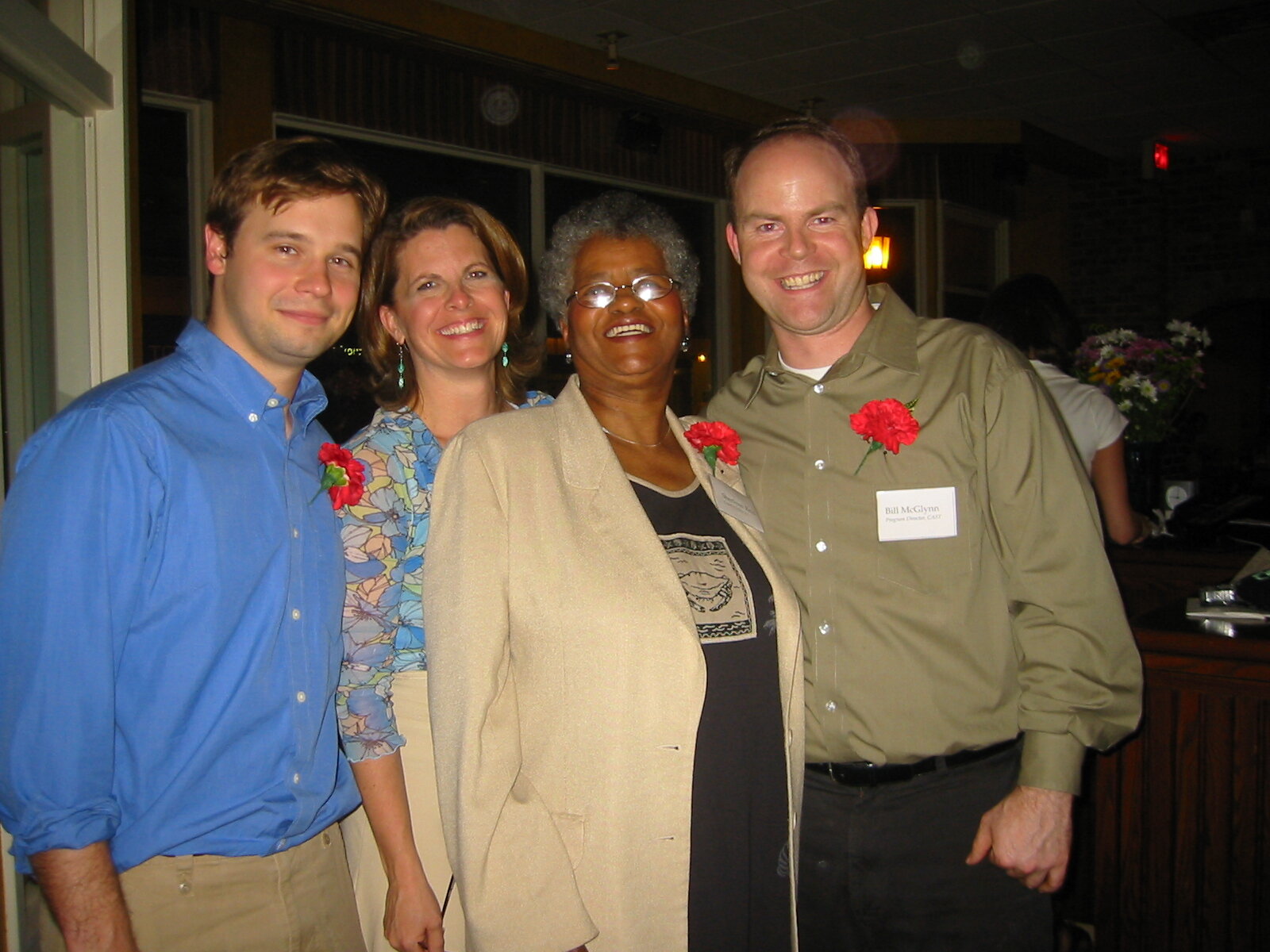 (L to R) Mac Boyle, Kathy Simon, Sherlynn Reid, Bill McGlynn