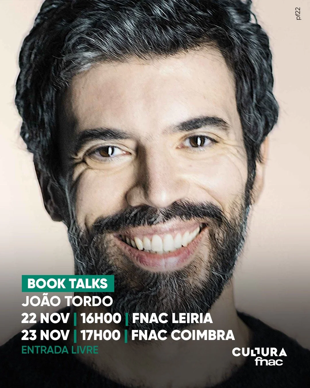  22 NOVEMBRO FNAC LEIRIA 16h  23 NOVEMBRO FNAC COIMBRA 17h  Apresentação de “INVENTÁRIO DA SOLIDÃO” 