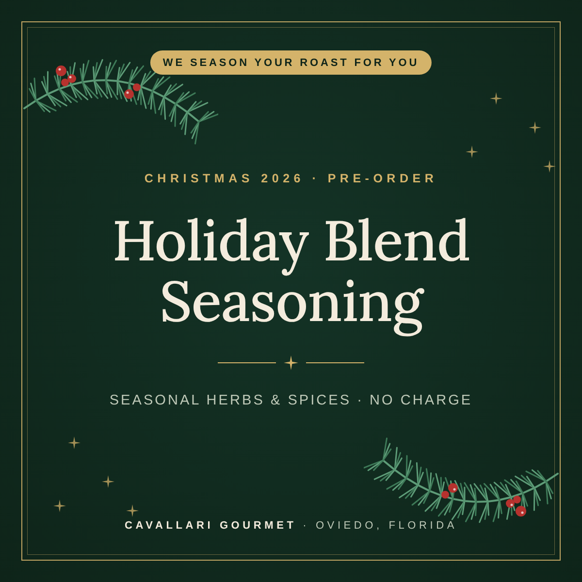 We Season It: Holiday Blend — Free Add-On for Your Christmas Order