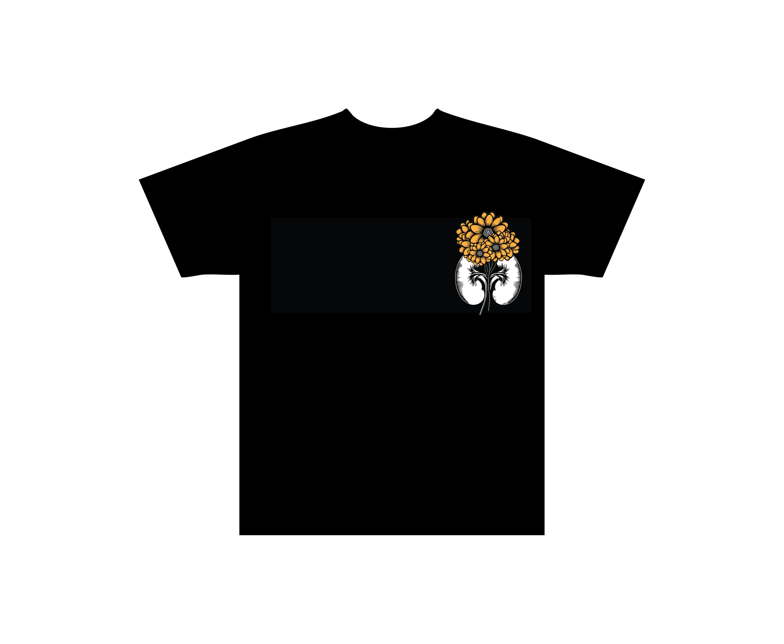 Flowers For Kidney Warriors Tee (Black)