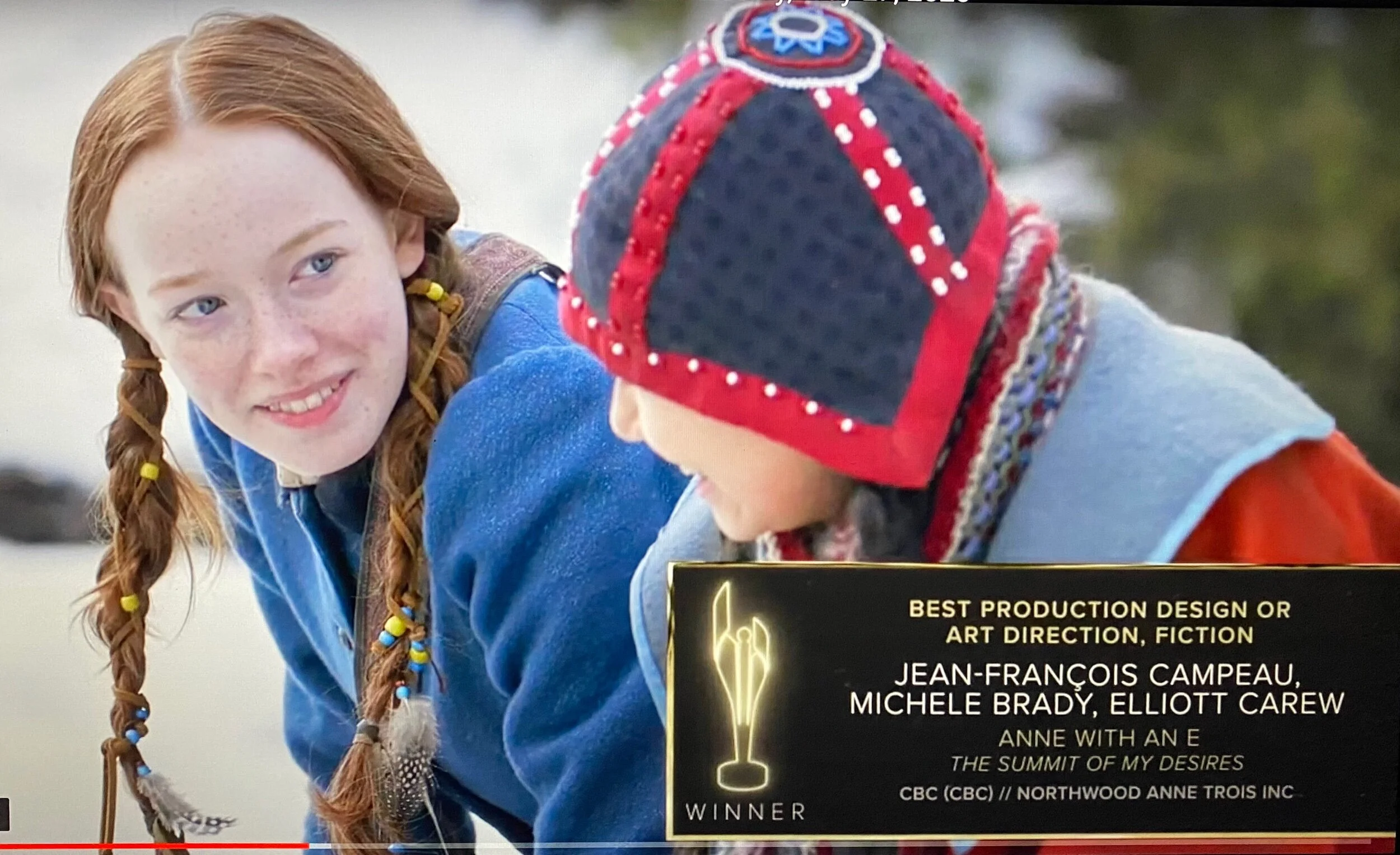 Canadian Screen Awards 2020 Best Production Design or Art Direction, Fiction/Anne with an E-Jean François Campeau, Michele Brady &Elliott Carew