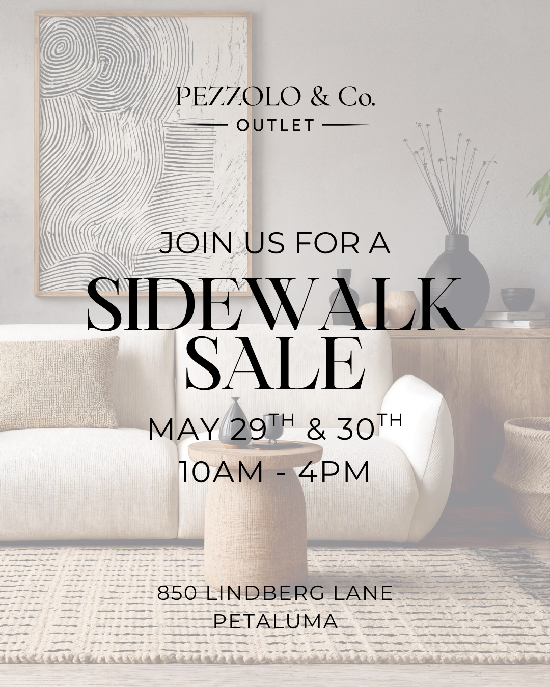 SIDEWALK SALE AT THE OUTLET