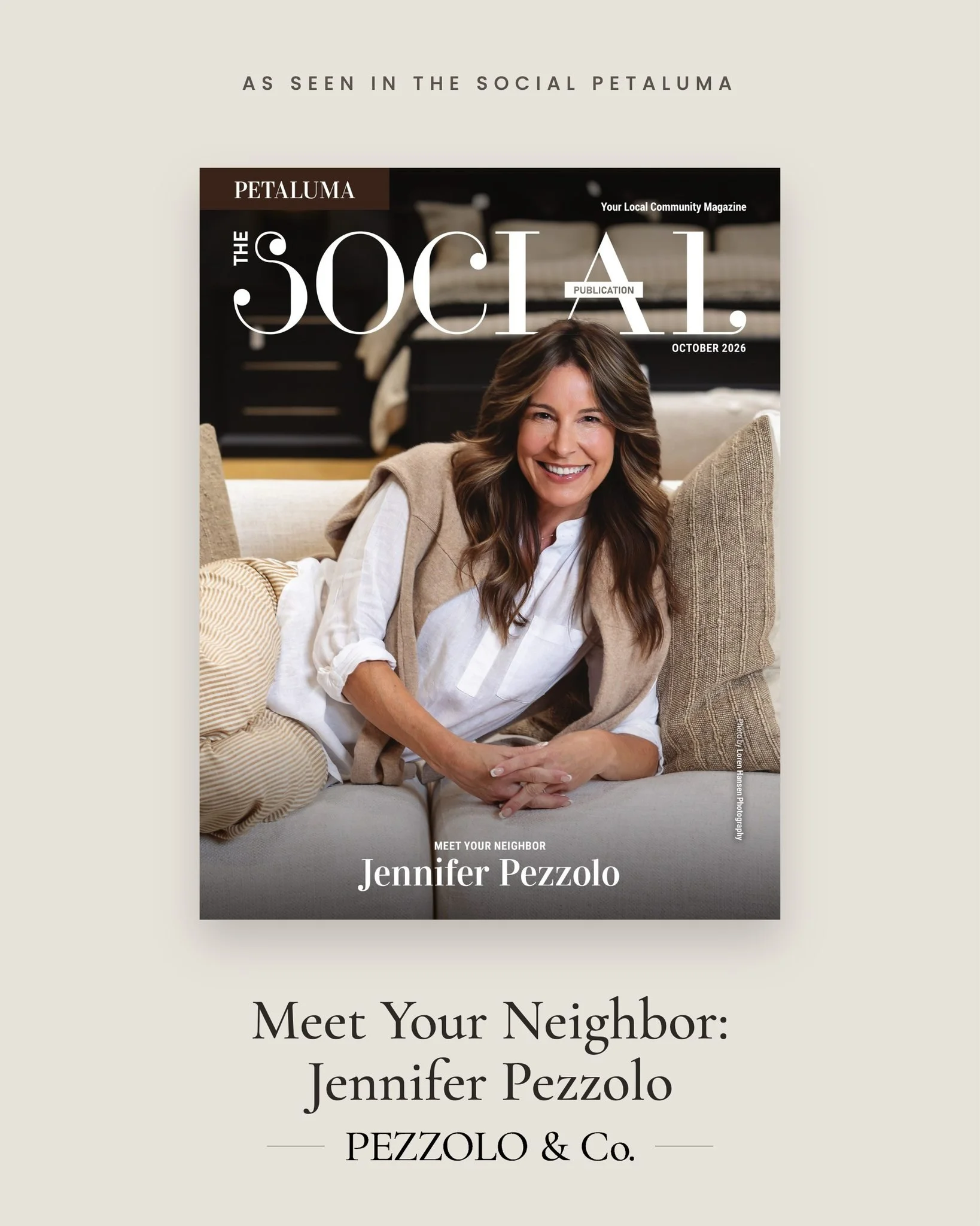 Our Jennifer made the cover. 📖

This month&rsquo;s The Social Petaluma goes behind the scenes: ballet at nine, 20 years of staging homes across Marin and Sonoma, and the neighbors who showed up when the Outlet opened.

Her advice? Stay true to yours