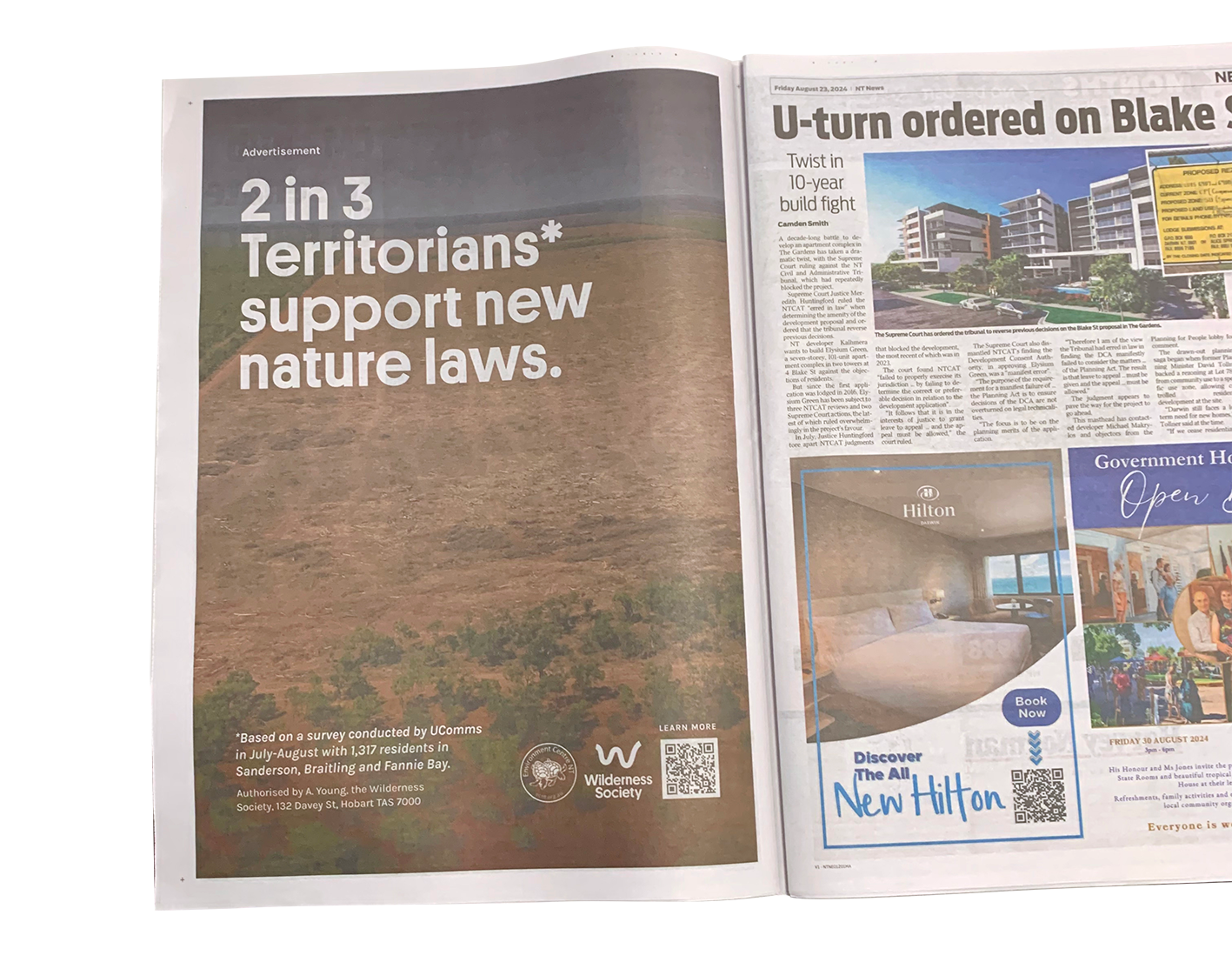 Post-Campaign Newspaper Ad