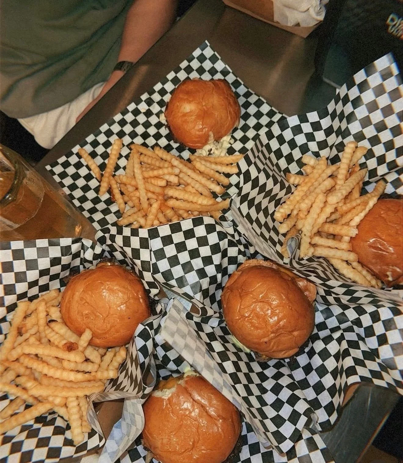 When the whole crew says yes to burgers.