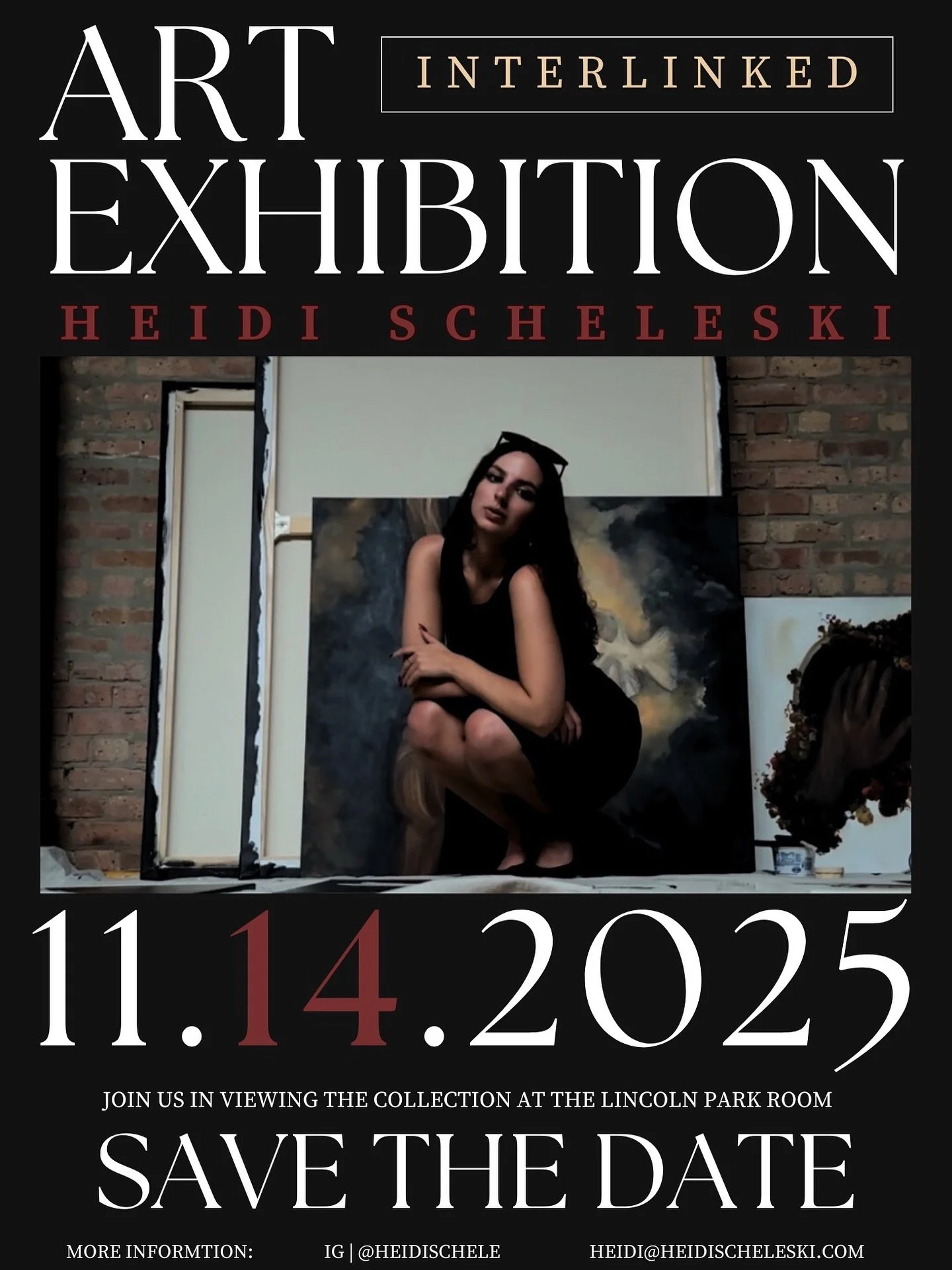 The kind of news I can&rsquo;t keep a secret anymore&hellip; 🥹🥂 it&rsquo;s time for my biggest art gallery event of the year! 

&ldquo;INTERLINKED&rdquo; 💫 

In this year&lsquo;s collection, I&rsquo;ve painted a dozen different pieces, depicting o