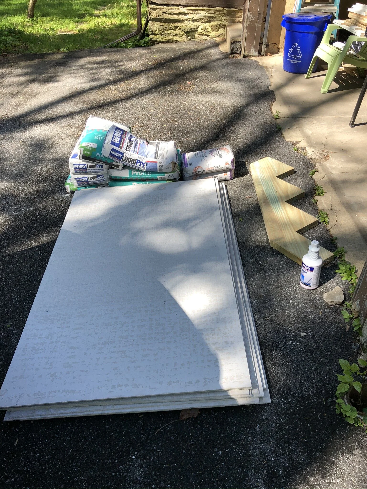 HardiBacker + Self Levelling Cement