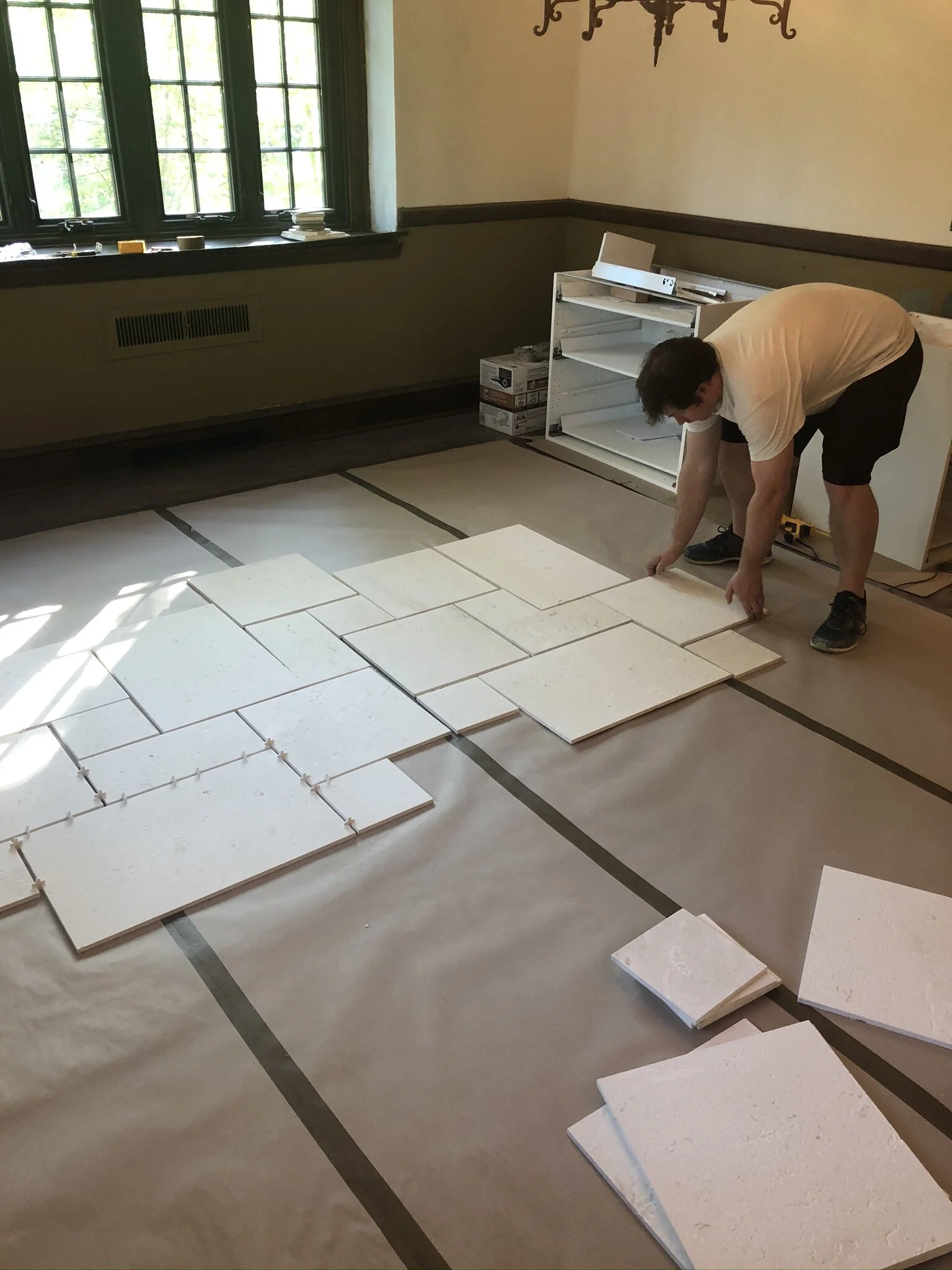 Testing tile layout + thinking through problems