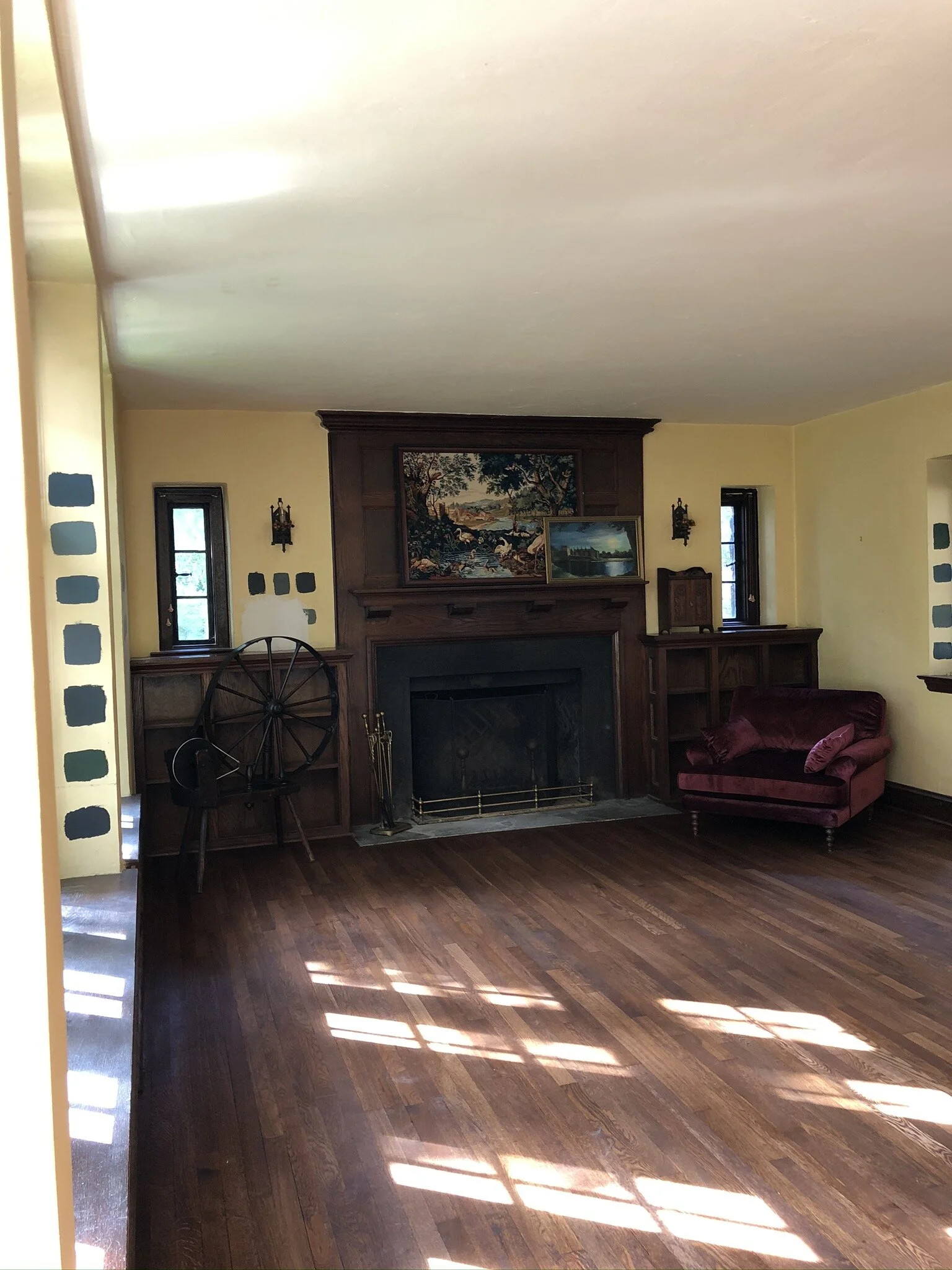 Parlour Floor - After Refinishing in "English Chestnut"