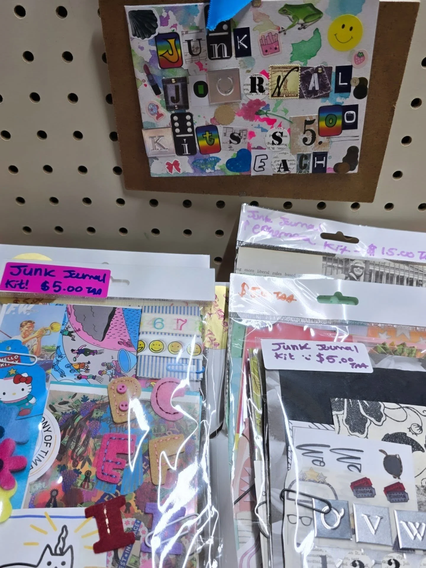 New junk journal/collage kits now available!