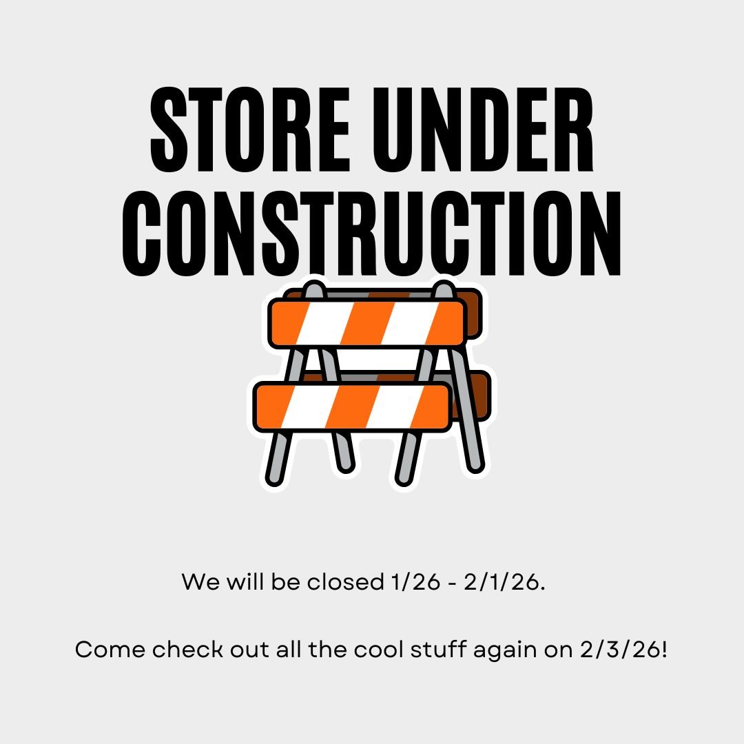 Heads up folks! We will be closed Monday-Sunday the last week of January for some zhuzhing and other business. Come see us before! Or after! Or both!