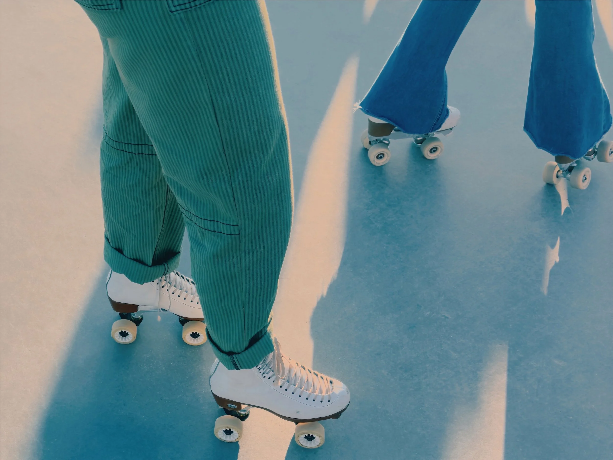 Some green, some blue