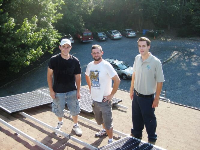  Our first 46 solar panels are installed in 2009.&nbsp; 