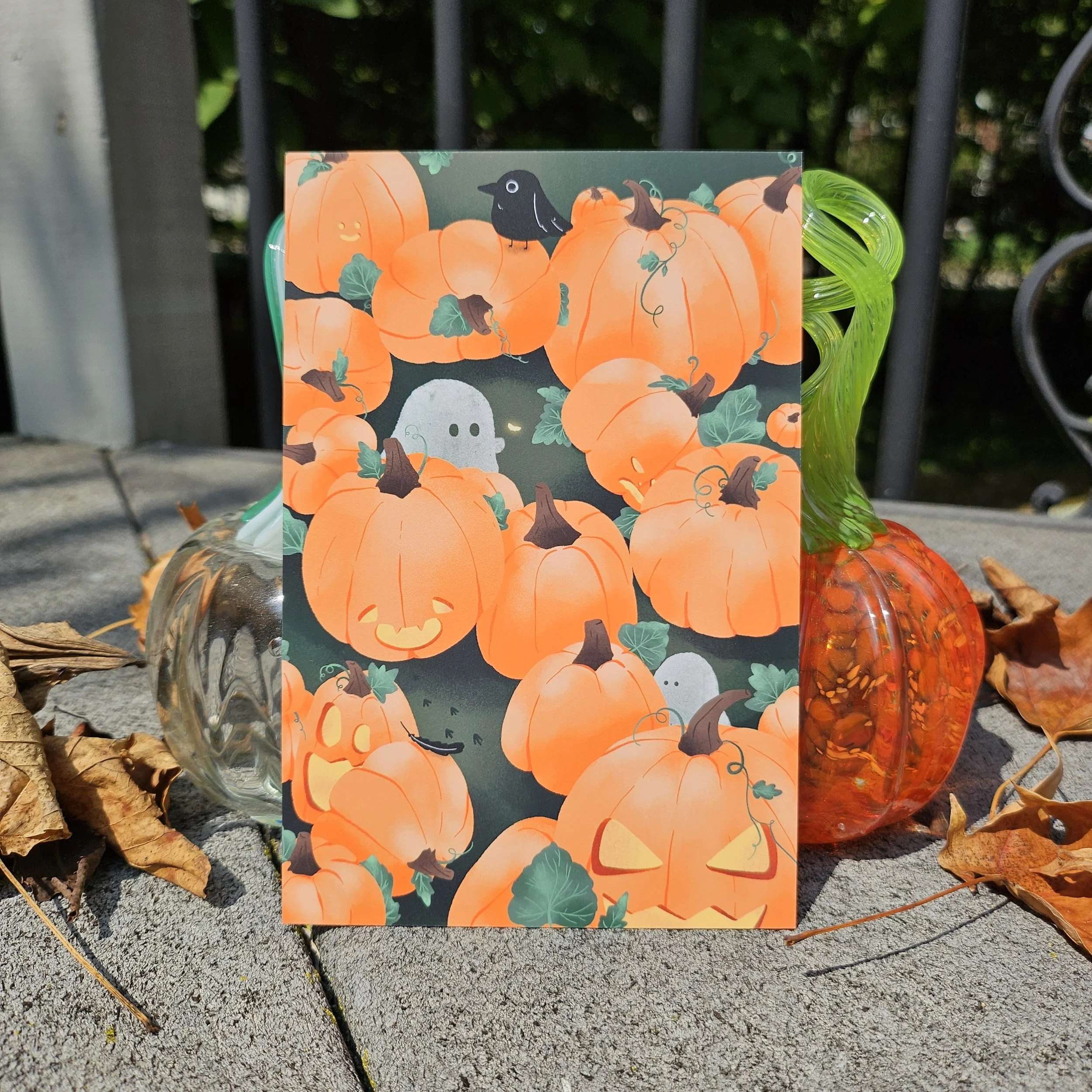 Pumpkin Patch Postcard