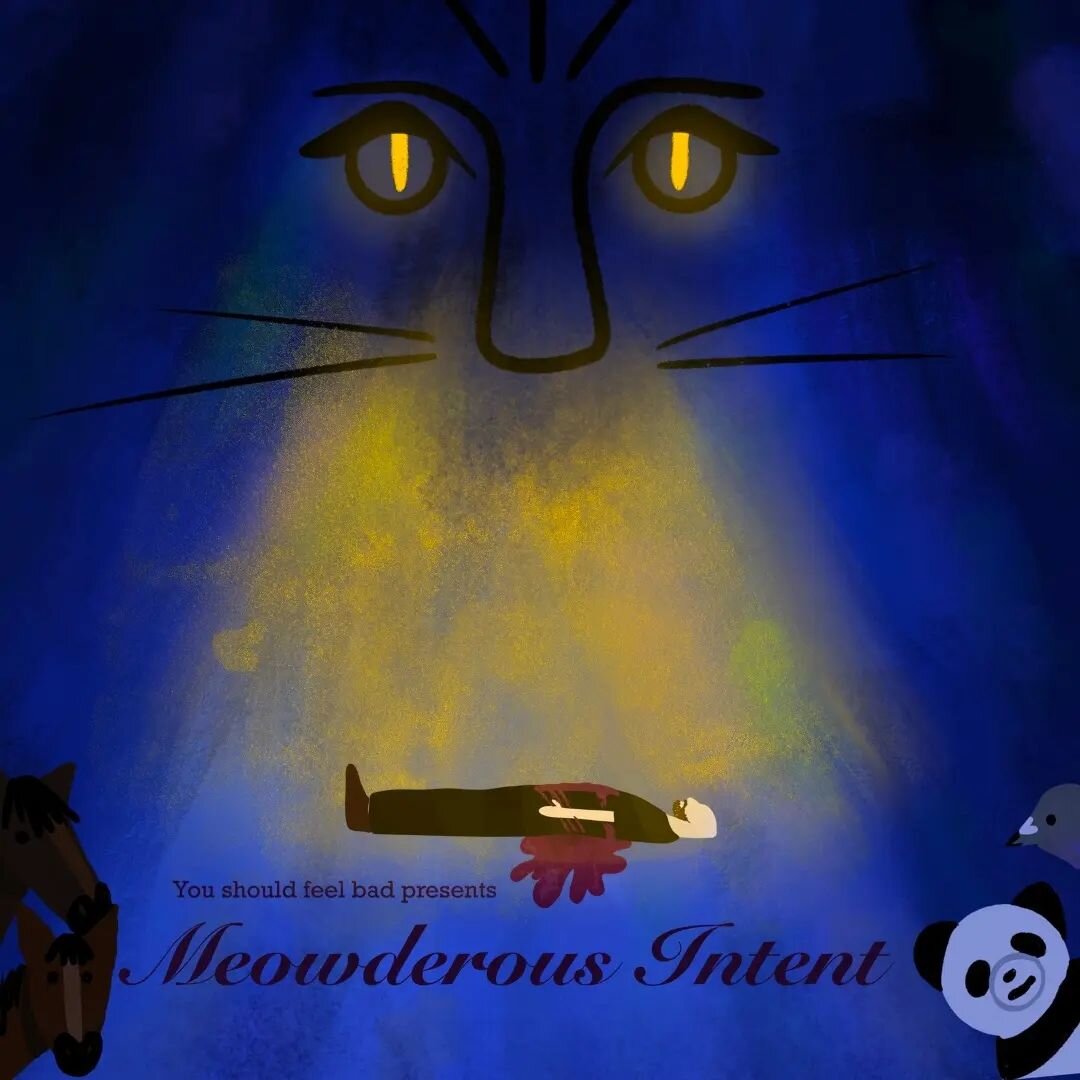 One more show tomorrow, Saturday, March 23rd at 9 pm @avlfringefest at LEAF Global Arts - prepare for &quot;Meowderous Intent&quot;!