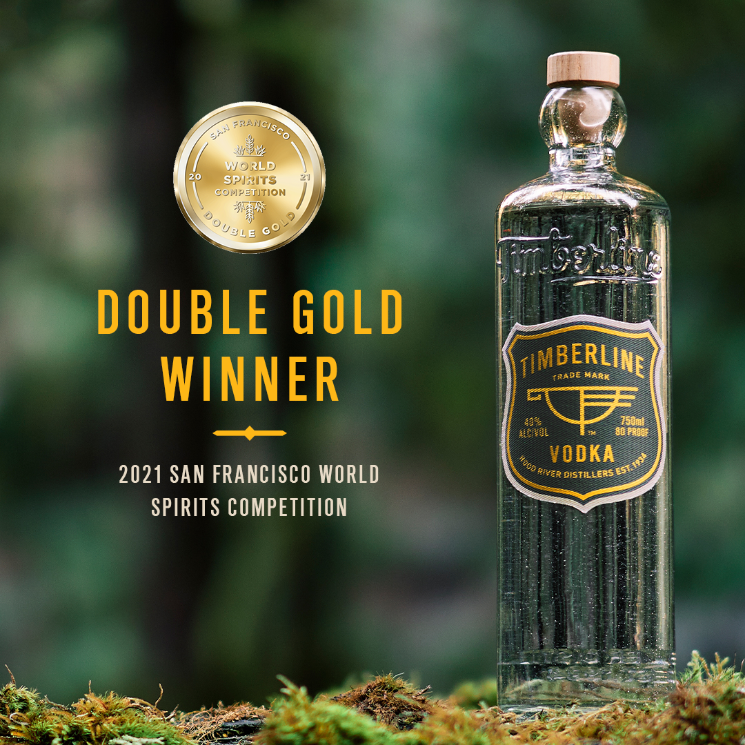 TIMBERLINE VODKA WINS DOUBLE GOLD AT THE 2021 SAN FRANCISCO WORLD SPIRITS COMPETITION