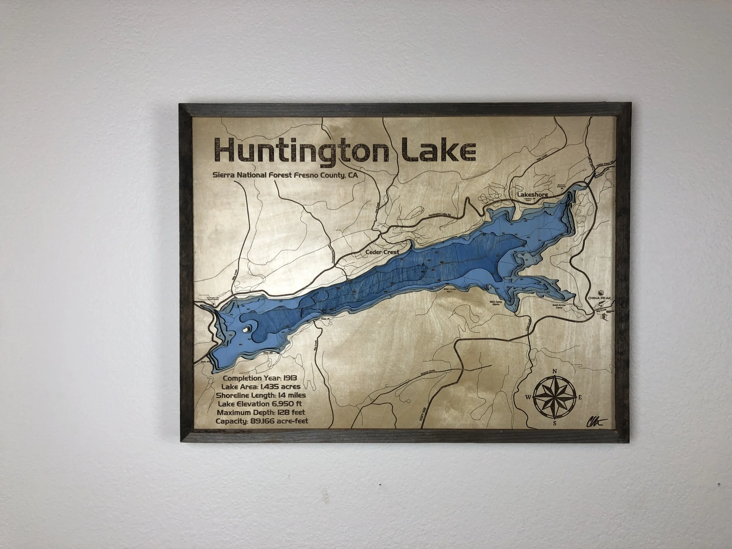 Huntington Lake 6 layer Map