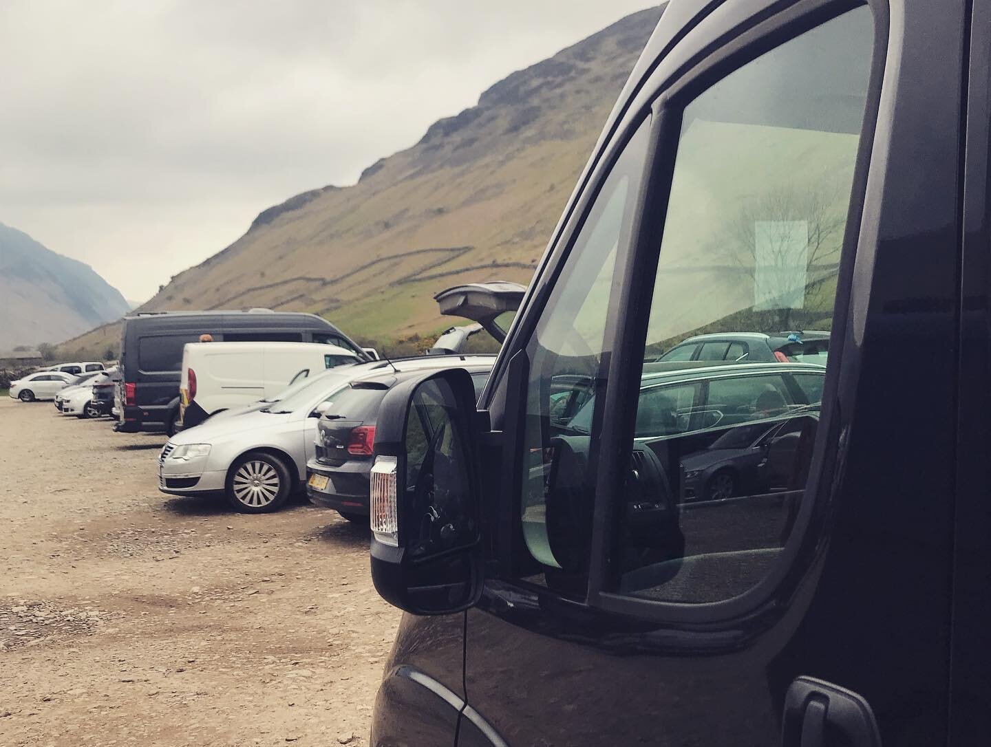 🚍 Room with a view 🚍 #lakedistrict #wasdale #scafellpike #campervanhire #campervan
