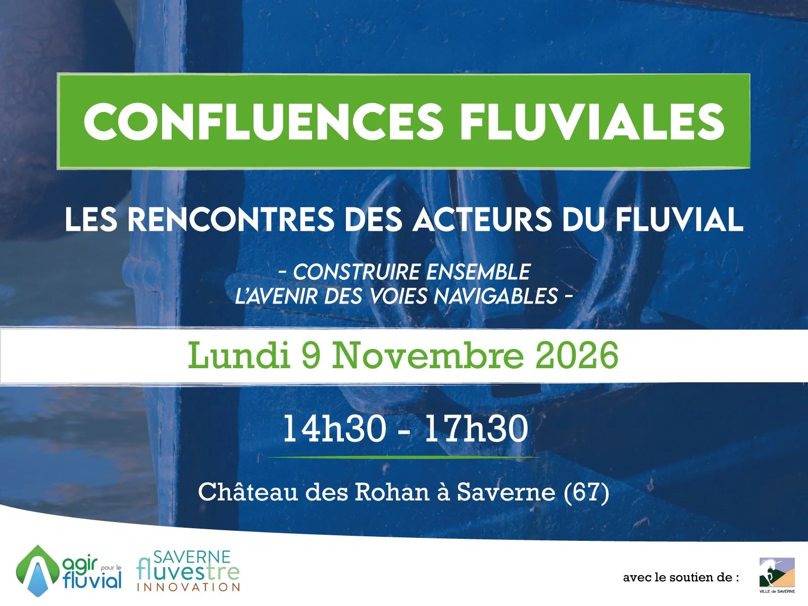 Confluences Fluviales 2026 - rejoignez-nous le 6 novembre à Saverne (67)