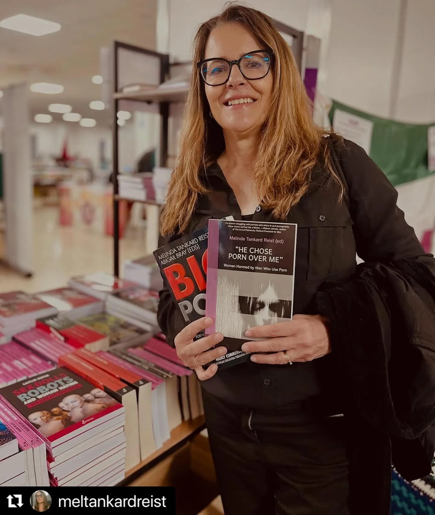#lRepost via @meltankardreist 
・・・
Nice to spot two of my books at the book stall for Filia - Europe&rsquo;s largest women&rsquo;s conference in Brighton, England - this past week! #filia #spinifexpress