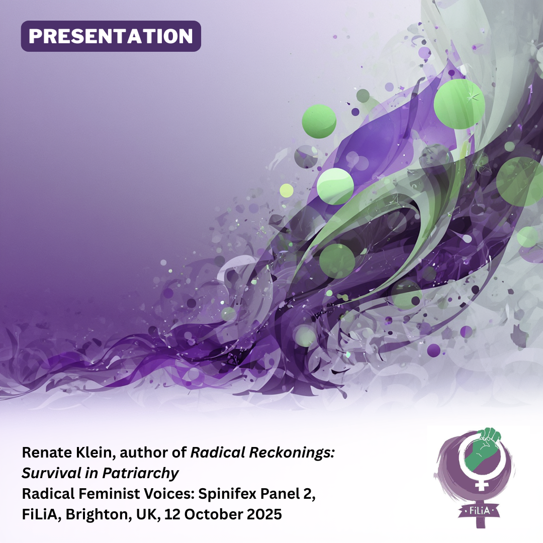 Renate Klein presents Radical Reckonings at FiLiA