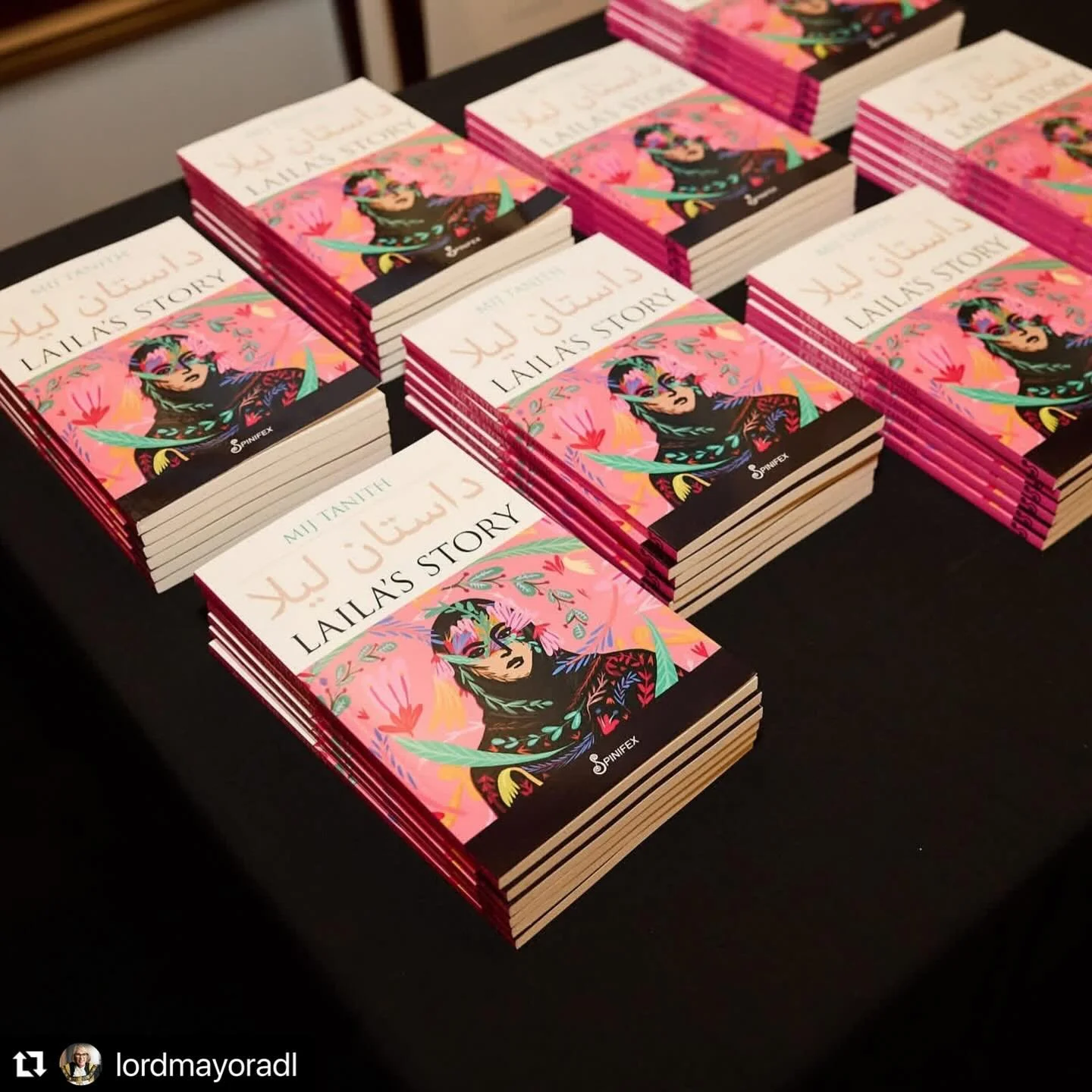 Repost via @lordmayoradl
・・・
Earlier last week, I had the honour of launching Mij Tanith&rsquo;s book &lsquo;Laila&rsquo;s Story&rsquo; at the Adelaide Town Hall. 

The book tells of an unexpected friendship between Mij and Laila, an Afghan refugee, 