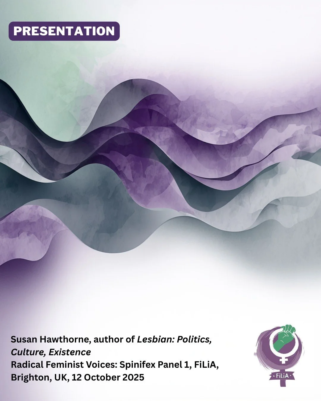 Spinifex authors Susan Hathorne, aurora linnea and Cherry Smiley were speakers on the Spinifex Press Radical Voices panel at @filia_pix in Brighton, UK last October. 

Radical feminist activism comes in many forms. These three speakers focus on diffe