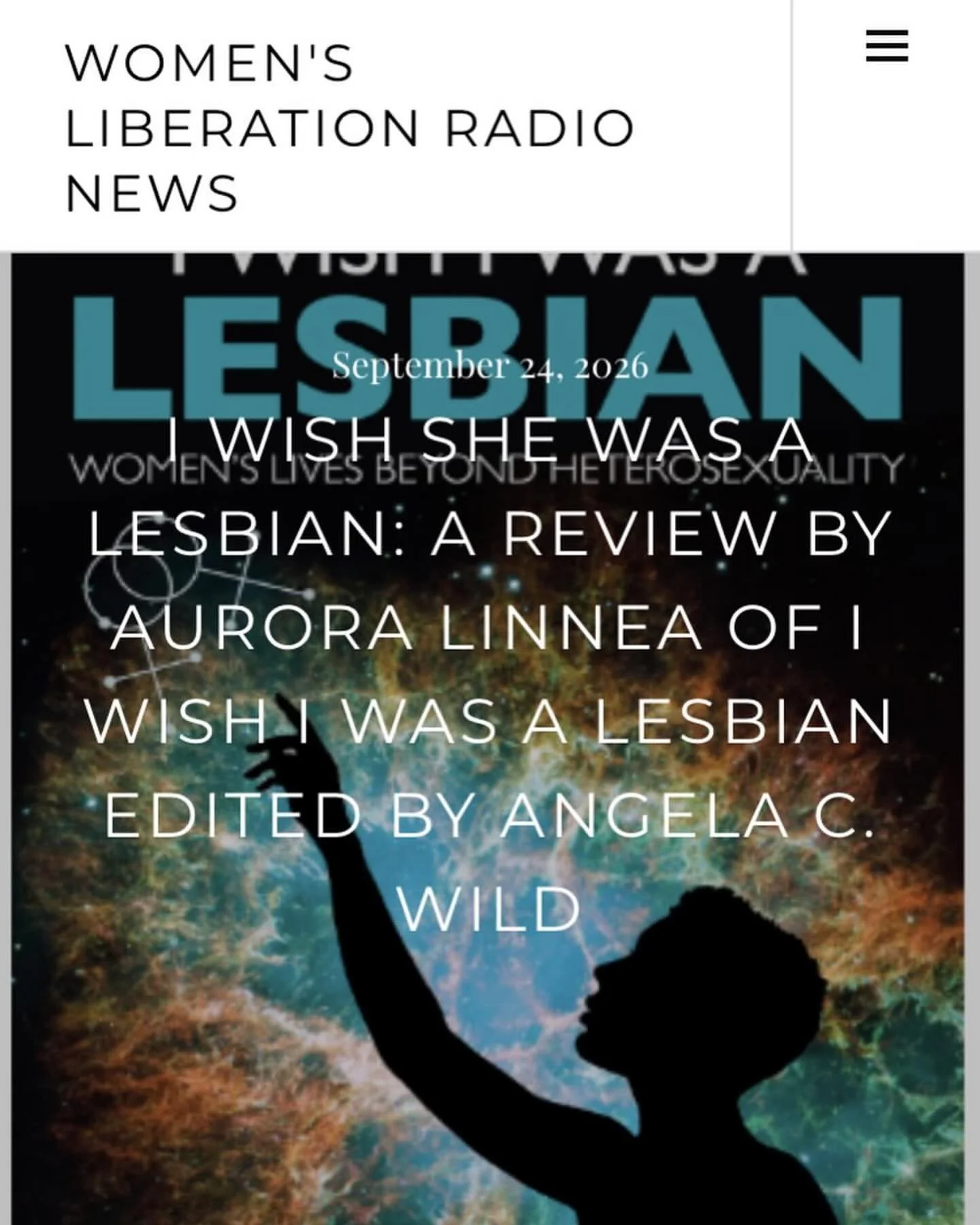 Repost via @angela.c.wild 
・・・
Fun fact: most of the public comments I saw about I Wish I Was a Lesbian were written by women who hadn&rsquo;t read the book&mdash;and, judging by their comments, had no intention of reading it either.
Which is why it 