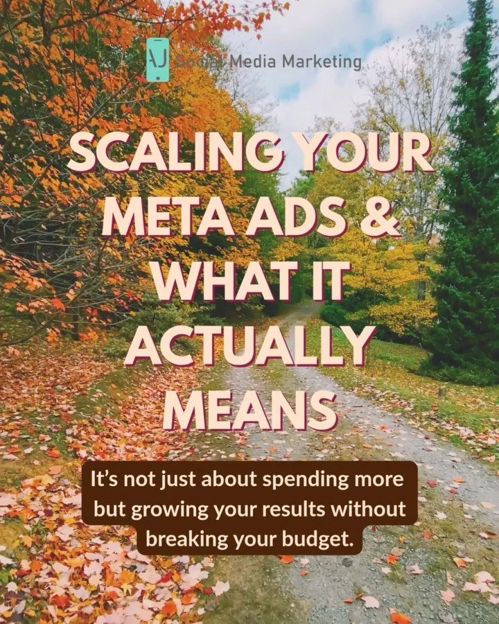 💡 What does it really mean to &ldquo;scale&rdquo; your Meta Ads?
Spoiler: it&rsquo;s not just about spending more.

Scaling means increasing your ad budget or reach while keeping your results strong (or making them even better).

For service-based b