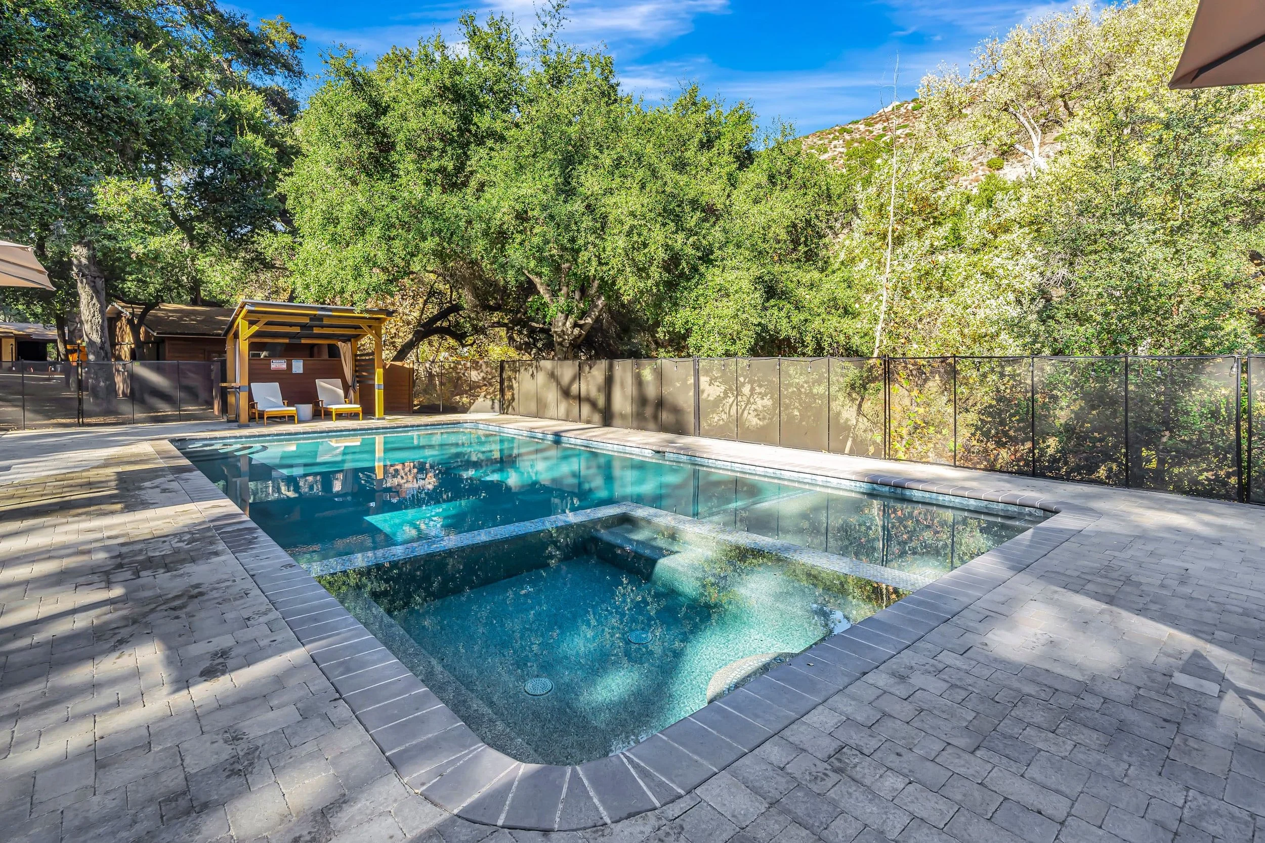 Ranch spa and pool area