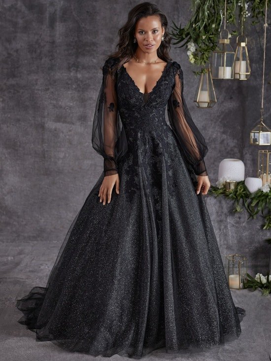 Beautiful Black Fish-Cut Indo-western Gown – FashionVibes