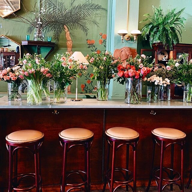 Bringing a little life and color to this beautiful winter day.  #shoppe #general #birmingham #forestpark #flowers #freshcut #happy