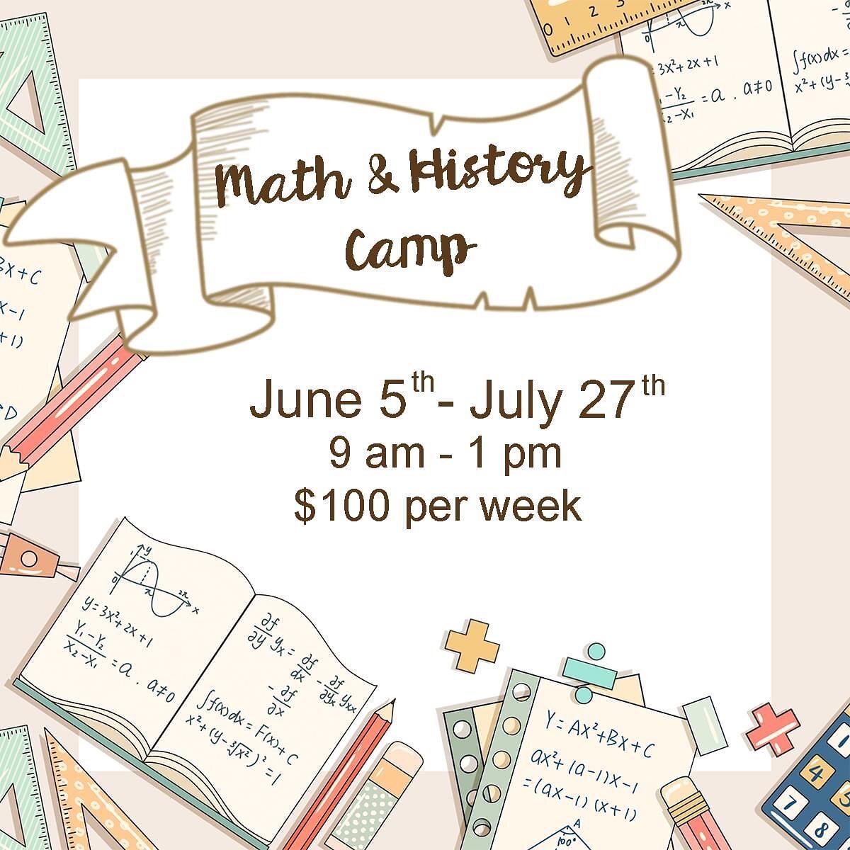 Are you looking for a SUMMER CAMP? 

The following are details for 6 weeks of Summer Camp for rising 5th-8th graders with Mr. Mark. Your child is free to attend as many weeks as you like, as long as space is available. As noted, there will be 8 slots