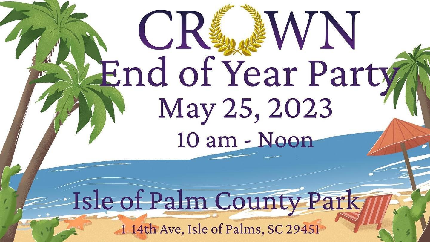 The school year is almost over!! We want to celebrate together with all of our families. Thursday, May 25th we will NOT meet at school, instead, we will all meet at the beach to spend the morning together. 

This event is a family event, please plan 