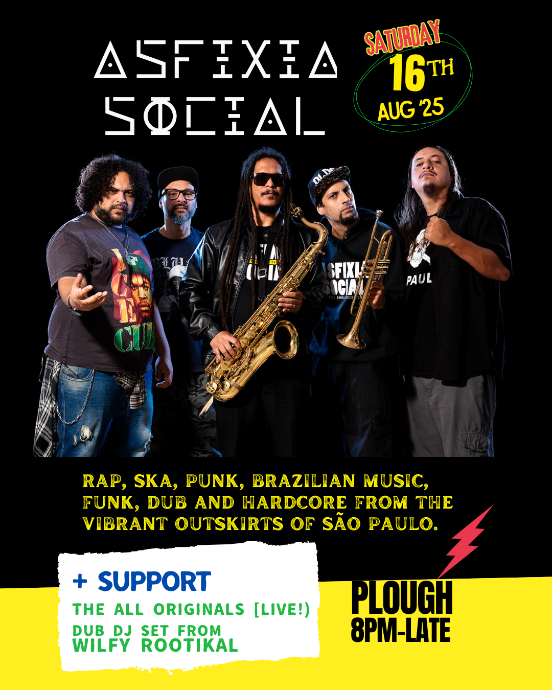 Asfixia Social, immigrant jams + wilfy rootikal