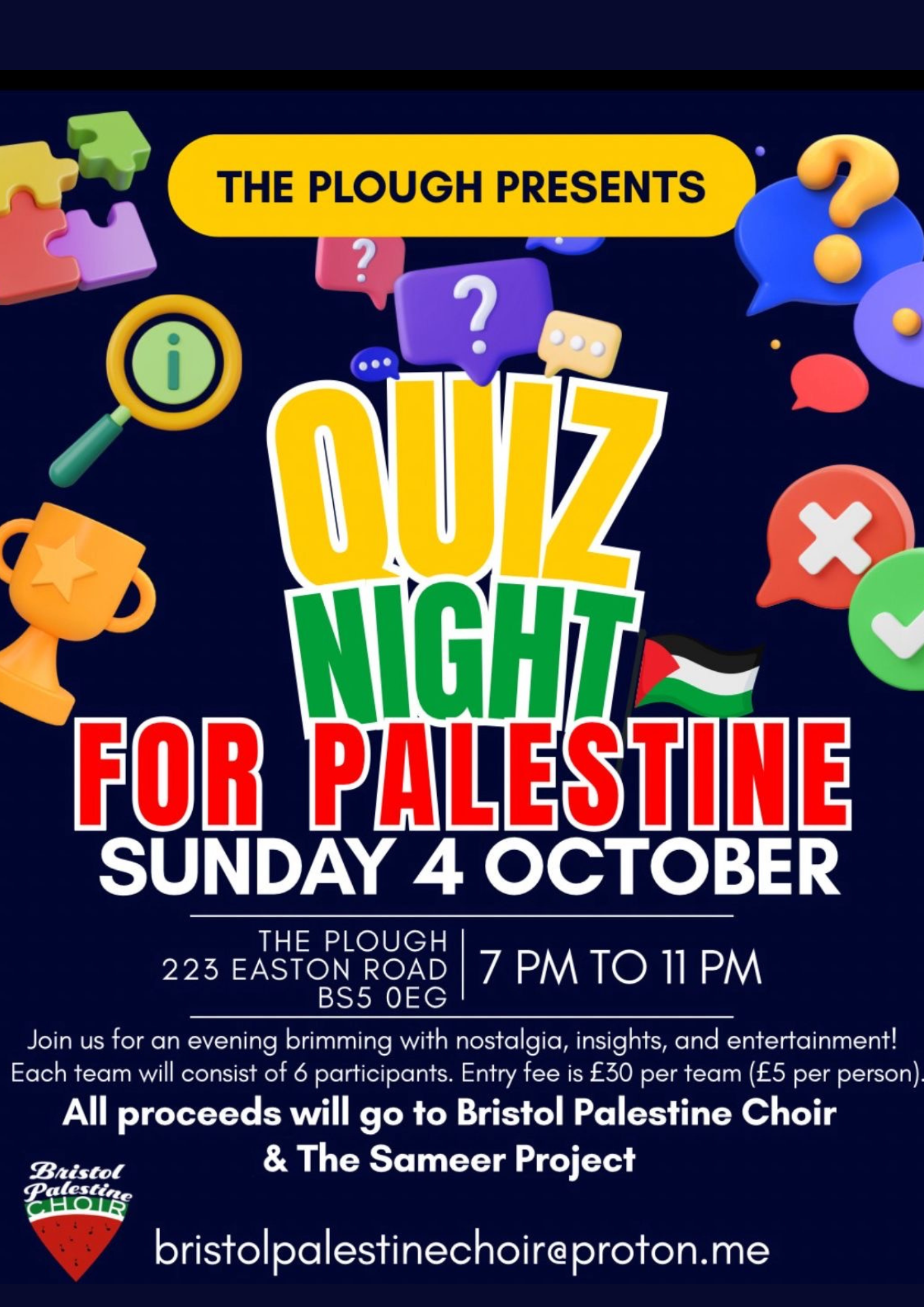Quiz Night For Palestine