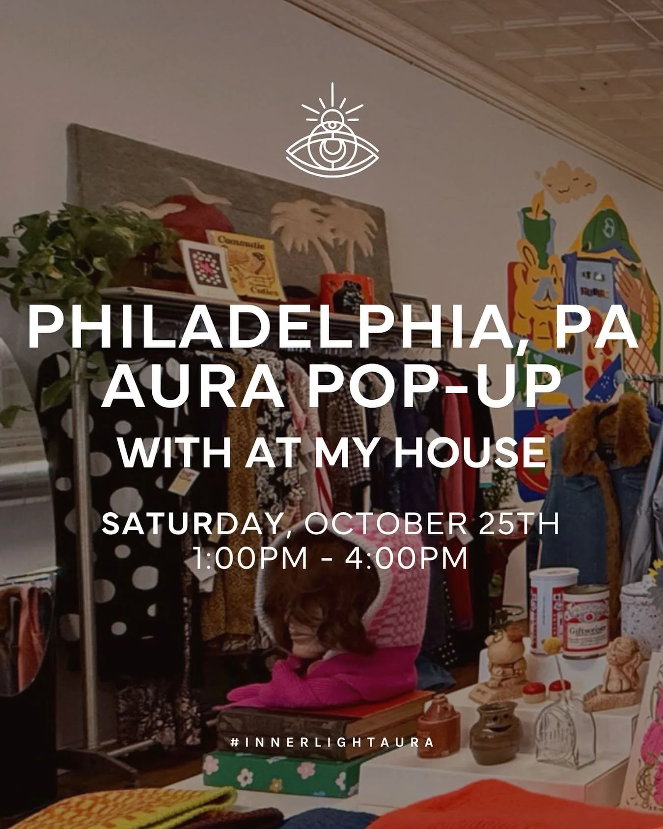 Your aura called &mdash; it wants a Philly moment 💕
Catch us this Saturday, October 25th from 1&ndash;4 PM at At My House for a colorful afternoon of aura portraits and good vibes.

@atmyhou.se