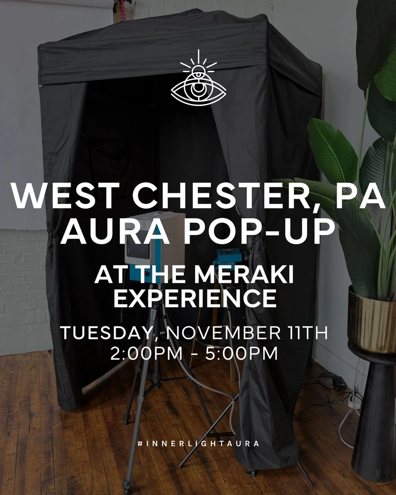 ✨ West Chester, we&rsquo;re coming your way! ✨
Join us at The Meraki Experience on Tuesday, November 11th from 2&ndash;5 PM for an aura pop-up like no other.
Step inside, capture your energy, and uncover the colors of your inner light. 🌈