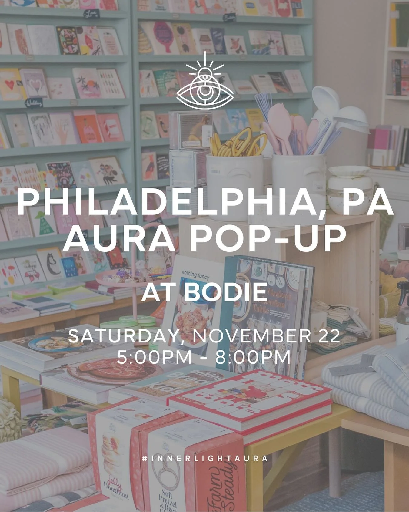 ✨ Philly, it&rsquo;s your time to shine! ✨ Join us at Bodie on 11/22 for an Inner Light Aura Pop-Up &mdash; where energy meets artistry. Step into our aura photo experience and see your inner glow come to life 💫 

Discover the colors that create you