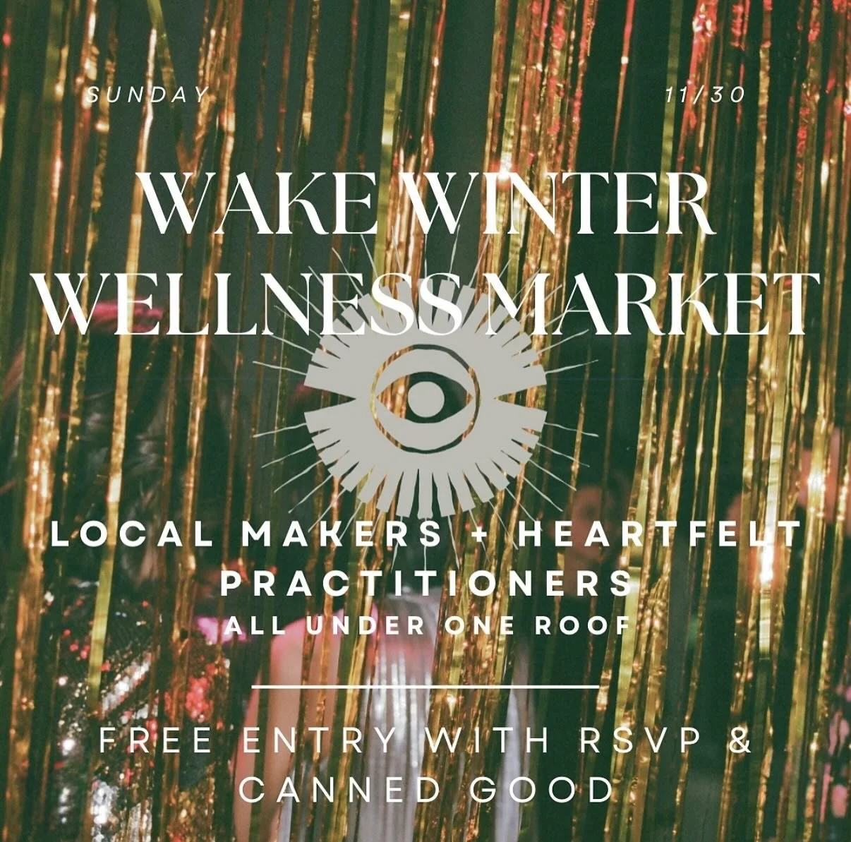 Come join us on 11/30 to have your holiday aura snapped at the  Winter Wellness Market at Wake Wellness!

There will be HEAPS of other small businesses to explore and support, too!

Practitioner Pop-Ups:
⟡ Gua Sha with @lghttouch 
⟡ High Touch Massag