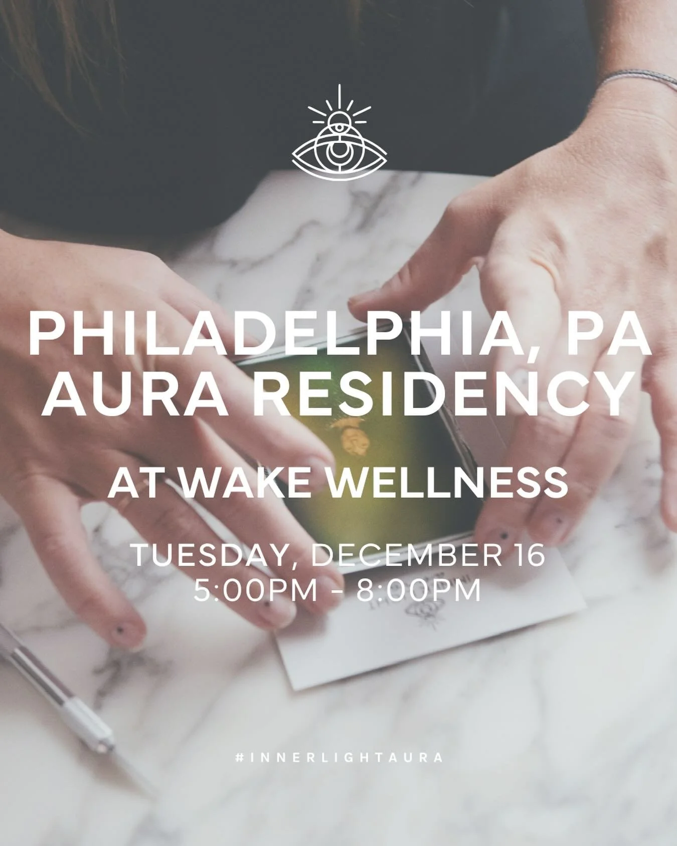 Your aura is calling, Philadelphia. ✨
We&rsquo;ll be at Wake Wellness on December 16 capturing pure energy magic. Step into the light with us.

Discover the colors that create you with us at one of our upcoming pop-ups:
12/7: @sundaygirl_philly Phila