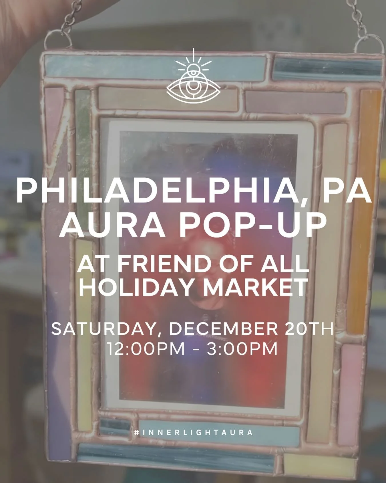 Holiday magic hits different when your aura&rsquo;s involved. ✨🎁
Find us at the @friendofallglass Holiday Market on December 20th for cozy vibes, colorful energy, and the perfect keepsake for the season. 

Discover the colors that create you with us
