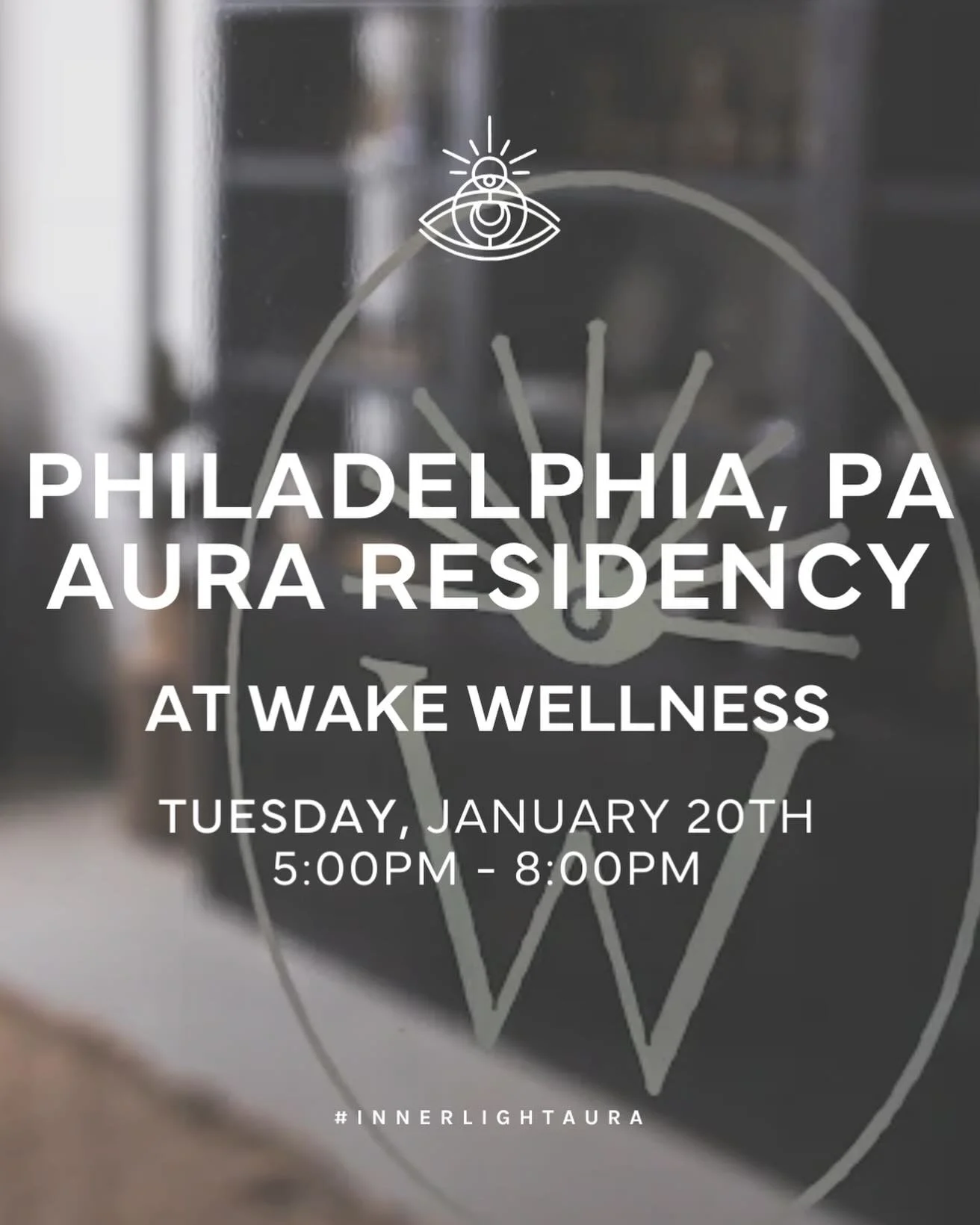 Philadelphia ✨ we&rsquo;re coming in strong.

Join us for an evening of energy, alignment, and connection at Wake Wellness for our Aura Residency.
📍 Philadelphia, PA @wake.collective 
🗓 Tuesday, January 20
⏰ 5&ndash;8 PM

Come reset, recharge, and 